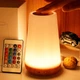 Сенсорная настольна LED лампа - ночник RGB с аккумулятором / регулированая яркость / смена цветов + пульт управления - изображение 1