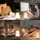 Сенсорная настольна LED лампа - ночник RGB с аккумулятором / регулированая яркость / смена цветов + пульт управления - изображение 14