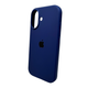 Защитный чехол-накладка Silicone Full Case AA Open Cam для Apple iPhone 16 Navy Blue (FullOpeAAi16-39) - изображение 3