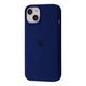 Чехол силиконовый микрофибра (AA) Epic Silicone Case Full для Apple iPhone 13/14 deep navy - изображение 1