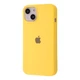 Чехол силиконовый микрофибра (AA) Epic Silicone Case Full для Apple iPhone 15 yellow - изображение 1