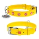 Нашийник для собак WAUDOG Glamour з клейовими стразами Квіточка та QR паспортом Yellow 30-39 см (LKMTR_848618) - зображення 2