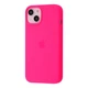 Чехол силиконовый микрофибра (AA) Epic Silicone Case Full для Apple iPhone 15 bright pink - изображение 1