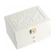 Шкатулка Casegrace SP-01265 White 23*17*13,5 для украшений и ювелирных изделий трехуровневая на замке с ключом - изображение 3