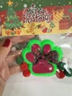 Игрушка антистресс сквиш Лапка новогодняя, 7см, Зелено-красный - изображение 6