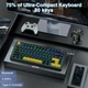 Беспроводная механическая игровая клавиатура с Hot-Swap AULA F75 Black - изображение 2