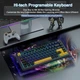 Беспроводная механическая игровая клавиатура с Hot-Swap AULA F75 Black - изображение 6