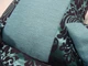 Комплект декоративних подушок Firanka Damask 30х30см 2шт 38х38см 1шт 35х17см 1шт 39х18см 1шт бірюзові з чорним (п_0376) - зображення 3