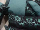 Комплект декоративних подушок Firanka Damask 30х30см 2шт 38х38см 1шт 35х17см 1шт 39х18см 1шт бірюзові з чорним (п_0376) - зображення 4