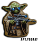 Військовий шеврон Shevron.patch майстер Йода зі зброєю на липучці (YODA17) - зображення 2