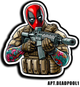 Военный шеврон Shevron.patch Дэдпул с автоматом на липучках (DEADPOOL1) - изображение 2