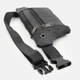 Сумка на пояс бананка мужская из натуральной кожи Laras K10ky614bl Черная (ROZ6501055605) - изображение 4
