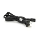 Кабель живлення CN 1.5m, 0.5mm, PC-184/2 A-C7 2 pin (американський роз'єм), Black, OEM Q50 - зображення 2