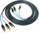 Кабель для компонентного відеосигналу 3 RCA - 3 RCA (Вилка - Вилка) 4.6м, Kramer C-R3VM/R3VM-15 - изображение 1