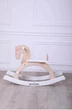 Деревянная лошадка-качалка Pony Star white wood покрыта лаком - изображение 4
