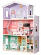 Кукольный дом Ecotoys WOW деревянный кукольный домик с мебелью, дом для куклы детский деревянный с мебелью, игрушечный кукольный домик - изображение 1