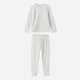 Детская теплая велюровая пижама для девочки Minoti 20pj41 41563JNR 104-110 см Белая (5063025374230) - изображение 8