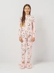 Детская теплая велюровая пижама для девочки Minoti 20pj43 41565JNR 98-104 см Розовая (5063025374469) - изображение 1