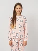 Детская теплая велюровая пижама для девочки Minoti 20pj43 41565JNR 98-104 см Розовая (5063025374469) - изображение 4