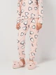 Детская теплая велюровая пижама для девочки Minoti 20pj43 41565JNR 98-104 см Розовая (5063025374469) - изображение 6