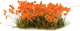 Kwiaty do dekoru Gamers Grass Orange Flowers Wild 6 mm (738956789945) - obraz 1