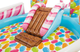 Plac zabaw dmuchany Intex Candy Zone 295 x 191 x 130 cm 57149 (6941057407630) - obraz 4