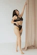 Чорний комплект білизни з італійської сітки в горох Perfect Female Чорний L (186LS-27T-bl) - изображение 1