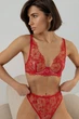 Комплект білизни з високою посадкою Perfect Female Червоний XS/85B (173LS-27HE-r) - зображення 3