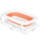 Ванночка для младенцев Ecotoys CARE Orange с раскладной функцией - изображение 9