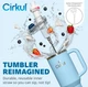 Термокружка с ручкой Cirkul All-Day StrawSip из нержавеющей стали Голубая 1183 мл - изображение 2