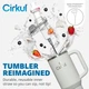 Термокружка с ручкой Cirkul All-Day StrawSip из нержавеющей стали Серая 1183 мл - изображение 2