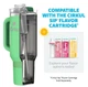 Термокружка с ручкой Cirkul All-Day StrawSip из нержавеющей стали Зеленая 1183 мл - изображение 3