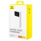 Портативний зарядний пристрій Power Bank Baseus P10022904213-00 Star-Lord 20000 mAh 30W 2xUSB+Type-C+MicroUSB Біле - зображення 6
