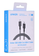 Кабель Anker 322 USB-C to USB-C 60W - 1.8 м Black (A81F6G11) - зображення 4