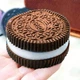 Игрушка антистресс сквиш печенье Oreo, Коричневый - изображение 1