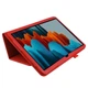 Чехол-книжка Litchi Leather Case для Samsung Galaxy Tab S7 / S8 11.0 (Wake / Sleep) Red - изображение 6