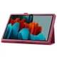 Чехол-книжка Litchi Leather Case для Samsung Galaxy Tab S7 / S8 11.0 (Wake / Sleep) Rose - изображение 3