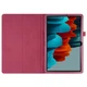 Чехол-книжка Litchi Leather Case для Samsung Galaxy Tab S7 / S8 11.0 (Wake / Sleep) Rose - изображение 6