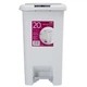 Ведро для мусора MVM с крышкой и педалью BIN-01 20л Серое (BIN-01 20L GRAY) - изображение 1
