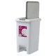 Ведро для мусора MVM с крышкой и педалью BIN-01 20л Серое (BIN-01 20L GRAY) - изображение 2