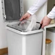Ведро для мусора MVM с крышкой и педалью BIN-01 20л Серое (BIN-01 20L GRAY) - изображение 5