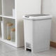 Ведро для мусора MVM с крышкой и педалью BIN-01 20л Серое (BIN-01 20L GRAY) - изображение 8