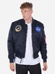 Бомбер мужской Alpha Industries MA-1 NASA Replica S Темно-синий - изображение 3
