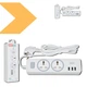 Подовжувач мережі 2 розетки/3USB/1.8М XO WL04 білий (MAW-41695_407) - изображение 2