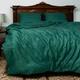 Комплект постельного белья семейный MakSon Elegant Emerald, страйп-сатин, 100% хлопок (017-2145210С) - изображение 2