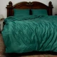 Комплект постільної білизни двоспальний MakSon Elegant Emerald, страйп-сатин, 100% бавовна (017-1175210С) - зображення 2