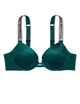 Бюстгальтер Victoria's Secret Shine Strap Push-Up Bra 34C Смарагдовий (26609640) - изображение 3