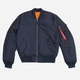 Бомбер мужской Alpha Industries MA-1 Slim Fit MJM44530C1 XS Темно-синий (640631469021) - изображение 5