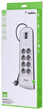 Listwa zasilająca Belkin Power Surge 8-port + 2 x USB-A 18W 900J 2 m Grey/White (BSV804CA2M) - obraz 7