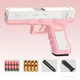 Пістолет дитячий іграшковий GLOCK із безпечними кулями, фірмовим глушником і поролоновими патронами Рожевий - зображення 5